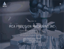Tablet Screenshot of mca-precision.com